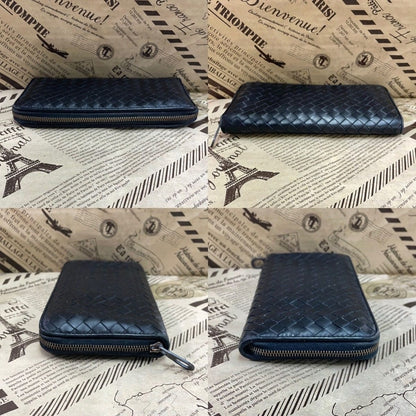 Bottega Veneta Wallet Round Intre Black Leather Card Coin — view 4