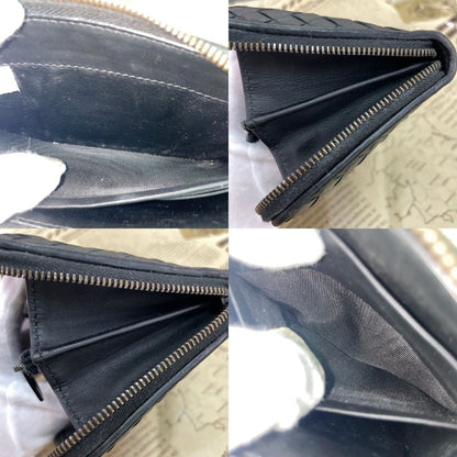 Bottega Veneta Wallet Round Intre Black Leather Card Coin — view 9