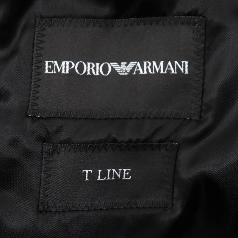  Emporio Armani Emporio Almaani T LINE 100% Wool Black Tag Woven Pattern