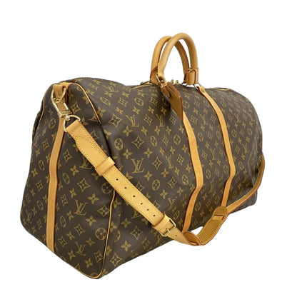 Louis Vuitton Boston Bag Monogram Keepall Bandouliere 60 Brown — view 2