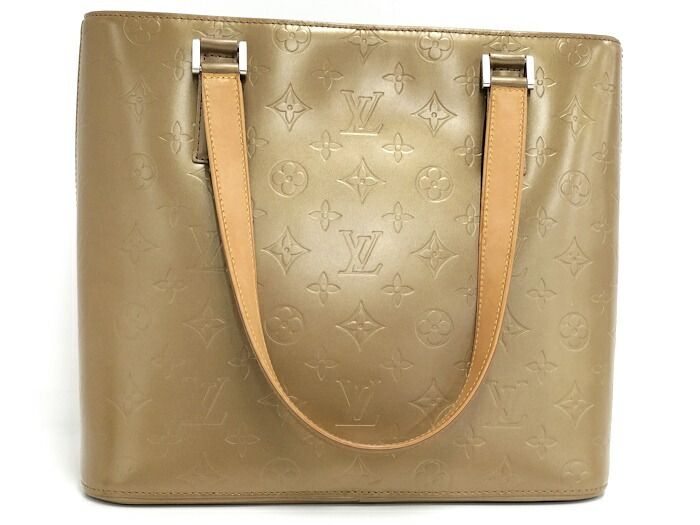 Louis Vuitton Stockton Tote Bag Monogram Matte Ambre M55117