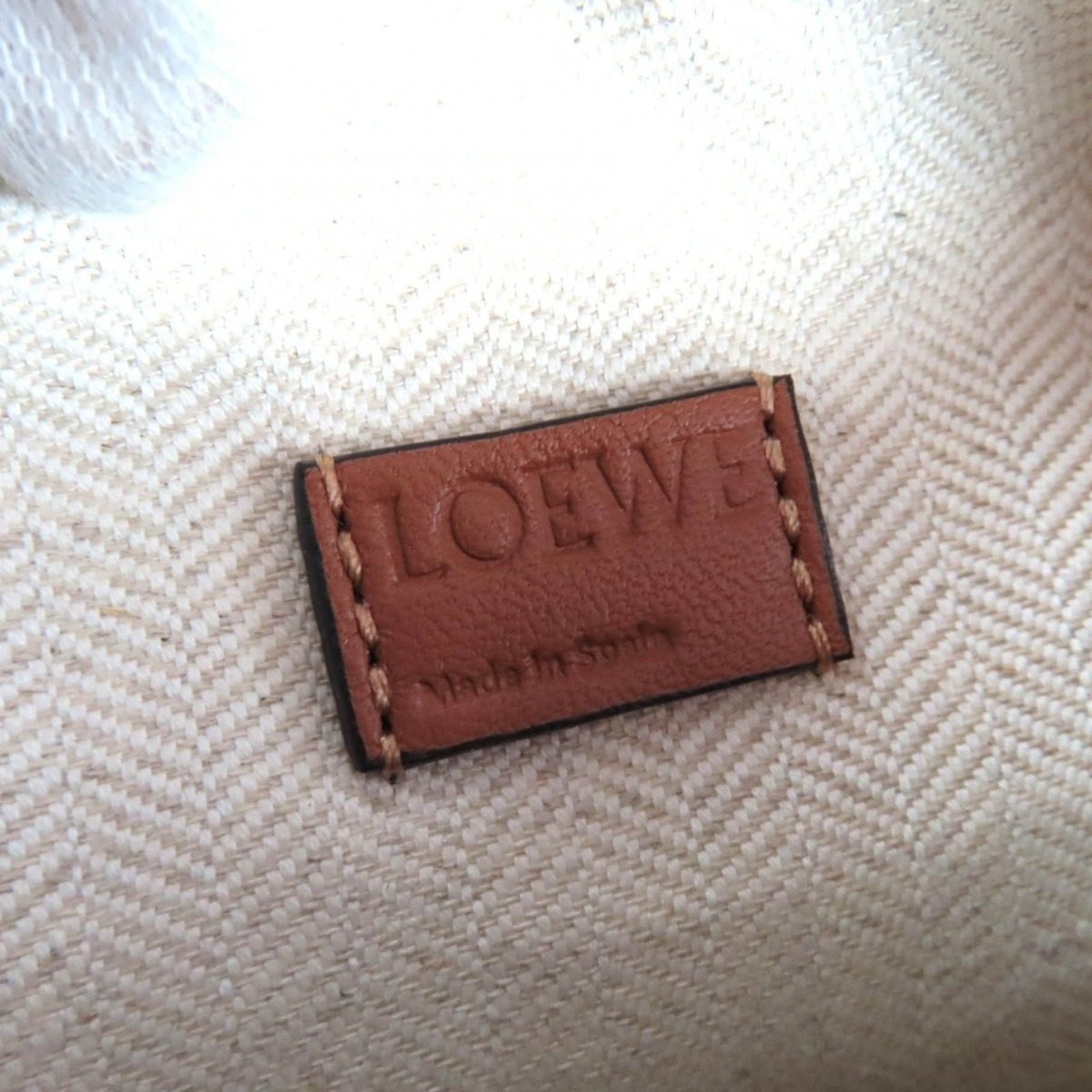 Loewe Puzzle Edge Bag Mini Tan Anagram Calf Leather 2-Way Bag — view 11