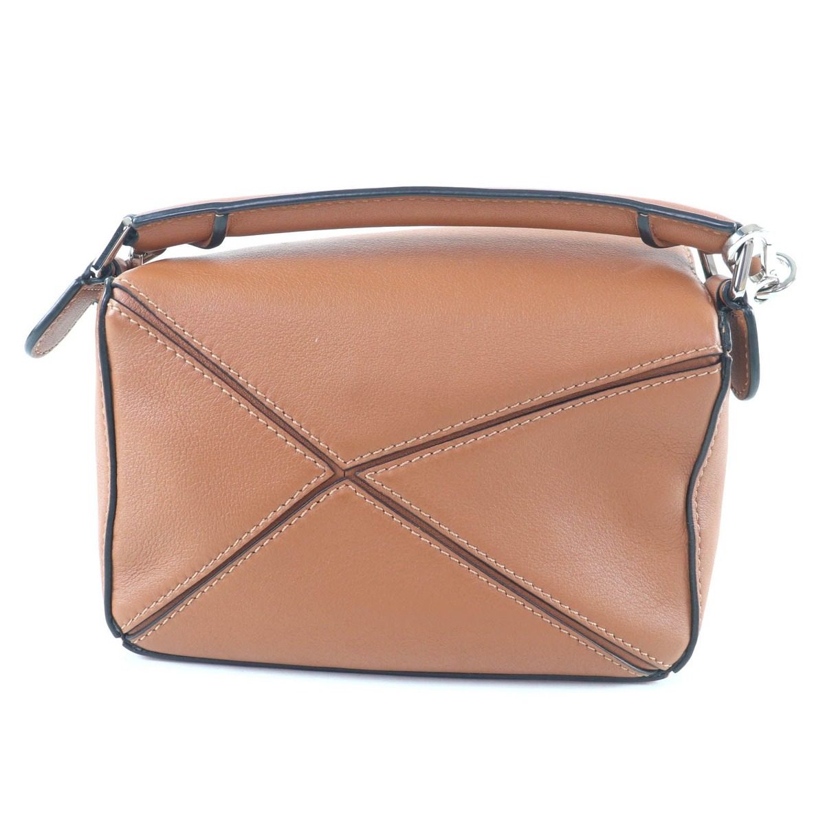 Loewe Puzzle Edge Bag Mini Tan Anagram Calf Leather 2-Way Bag — view 2