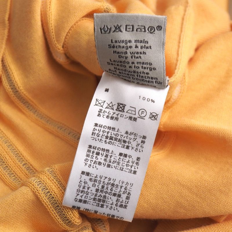 Hermes Short Sleeve T-shirt Size XL Striped Ribbed Sleeves Crewneck Knit