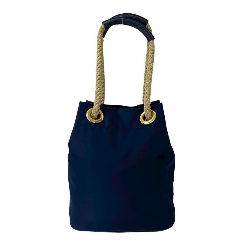 Prada Triangle Logo Plate Hardware Nylon Leather Shoulder Bag Handbag Tote Bag