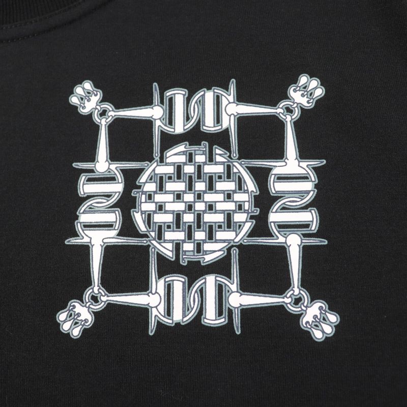 Hermes 2024ss 4h4642da 100% Cotton Short Sleeve T-shirt Black 34 Made In France