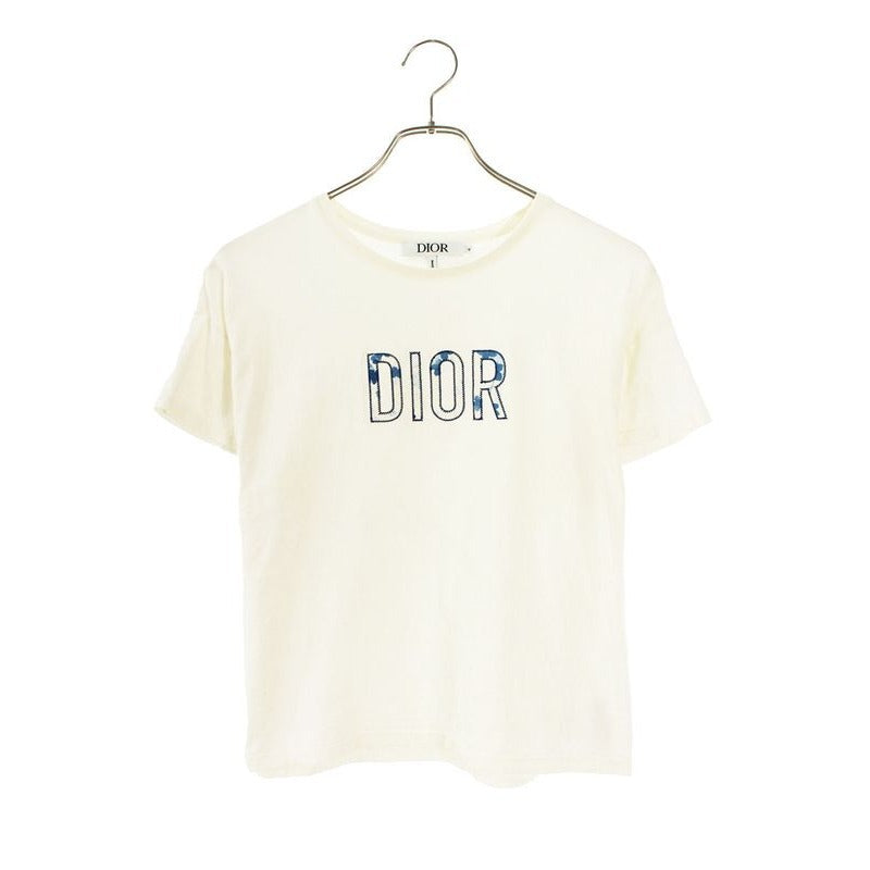 Dior 5 sbm 13 Teeo Logo Embroidery T-Shirt Women 12