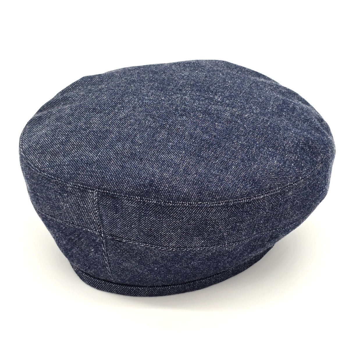 Hermes Beret Santo Honore Cap 56 Denim Button