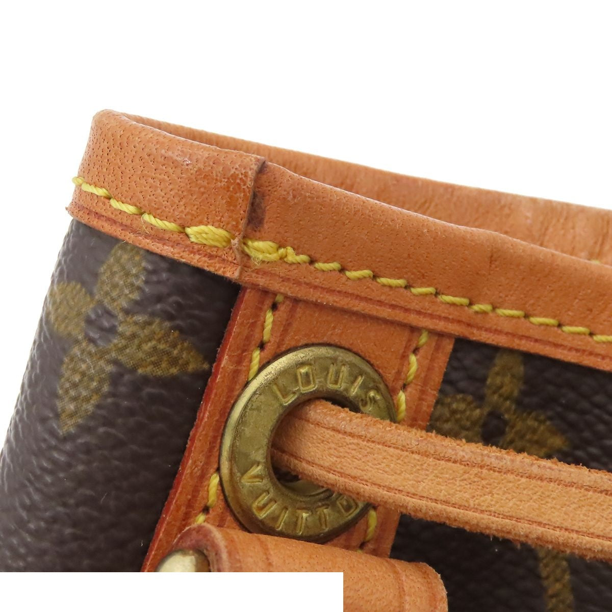 Louis Vuitton Petit Noe Brown Monogram Canvas Drawstring Shoulder Bag — view 6