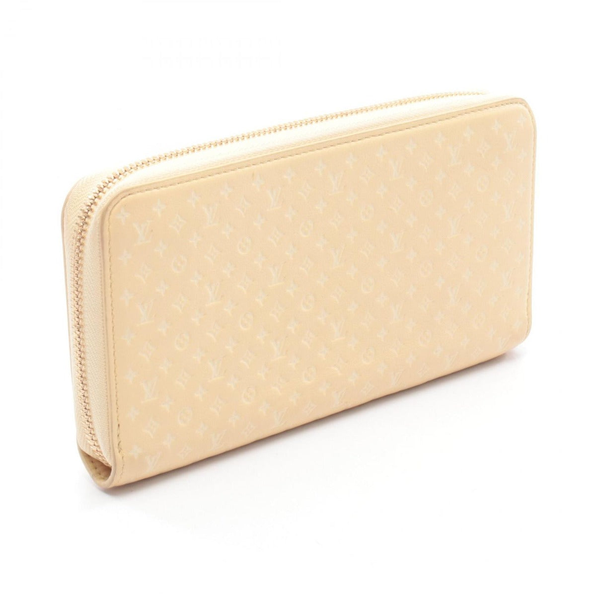 Louis Vuitton Round Wallet Zippy Nano Monogram Jaune Leather Yellow Ivory — view 2