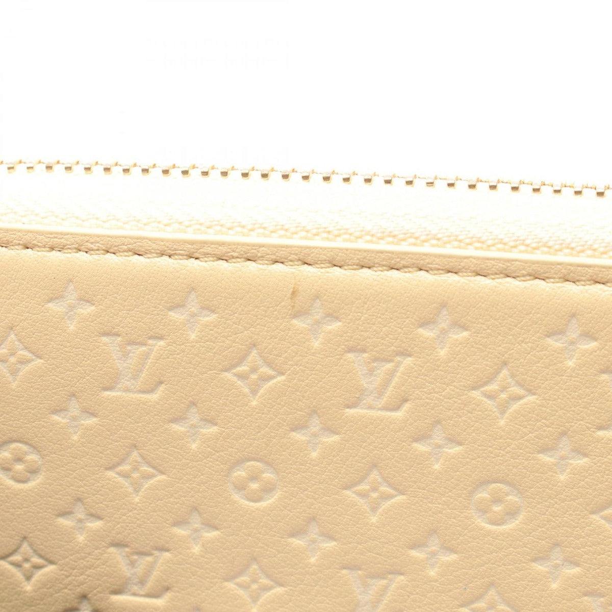 Louis Vuitton Round Wallet Zippy Nano Monogram Jaune Leather Yellow Ivory — view 6