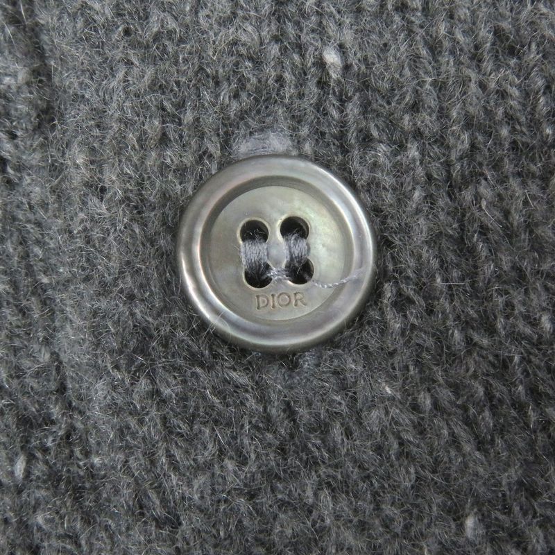 DIOR Homme 243m830at449 100% Cashmere Tinny Logo Patch Long Sleeves Sweater