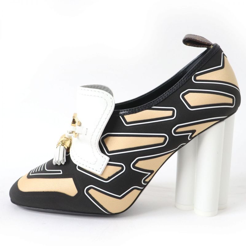 Louis Vuitton Swift Line LV Logo Hardware Tasseled Booties Multicolor 36 Women