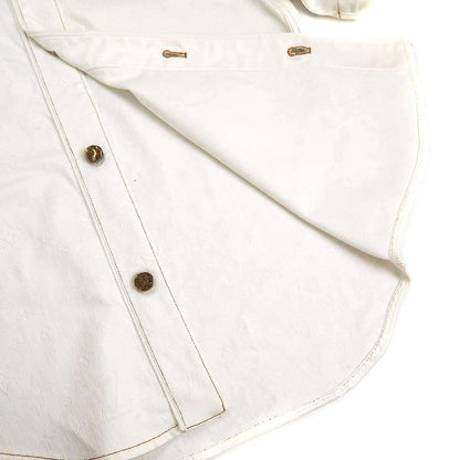 Louis Vuitton 22ss Monogram Embossed Baseball Shirt E53 Hms45w White S