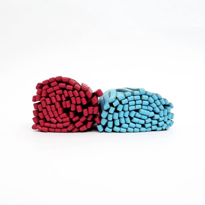 Hermes Carmen Duo Unodos Celeste Light Blue-type Red Key Holder Charm