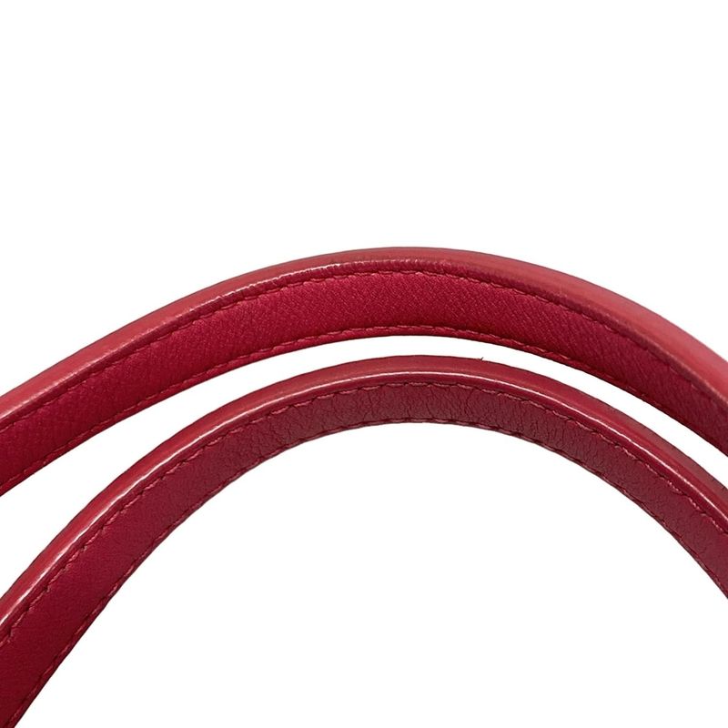 Dior/christian Dior Addict Tote Bag Pink And Orange Leather