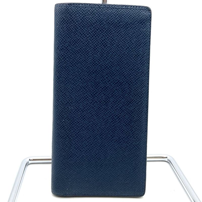 Louis Vuitton M61804 Portefeuille Alexandre Taiga Long Wallet Navy Leather