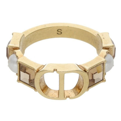 Dior Petit CD Cdline Stone Faux Pearl Gpring S No 10 Ring