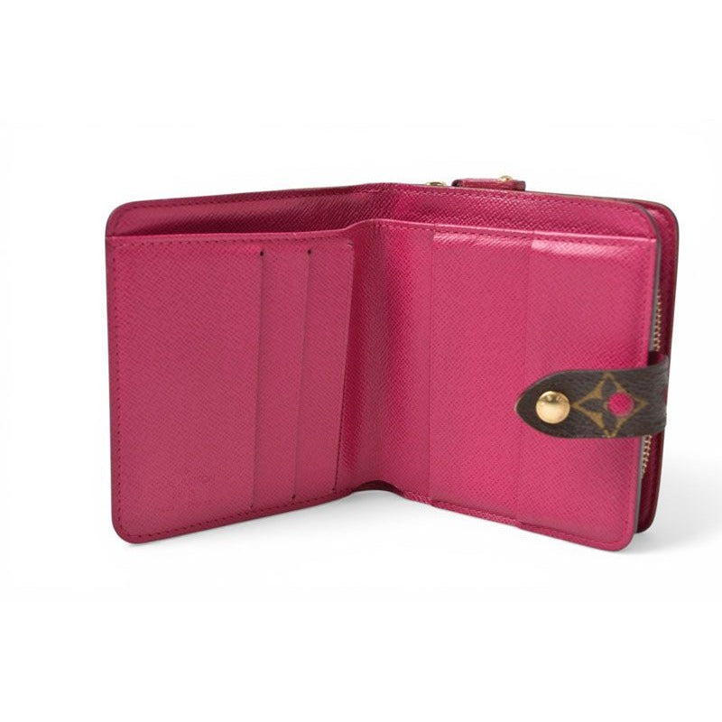 Louis Vuitton Wallet Bifold Compact Zip Monogram Perfo Fuchsia — view 2