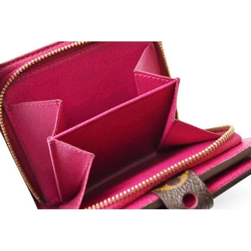 Louis Vuitton Wallet Bifold Compact Zip Monogram Perfo Fuchsia — view 6