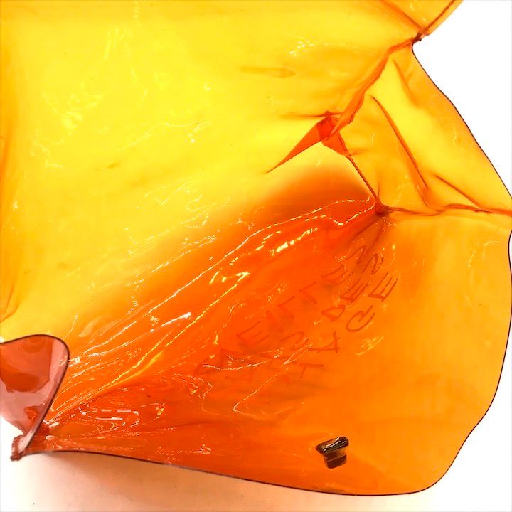 Hermes Vinyl Kelly Hand Bag Orange