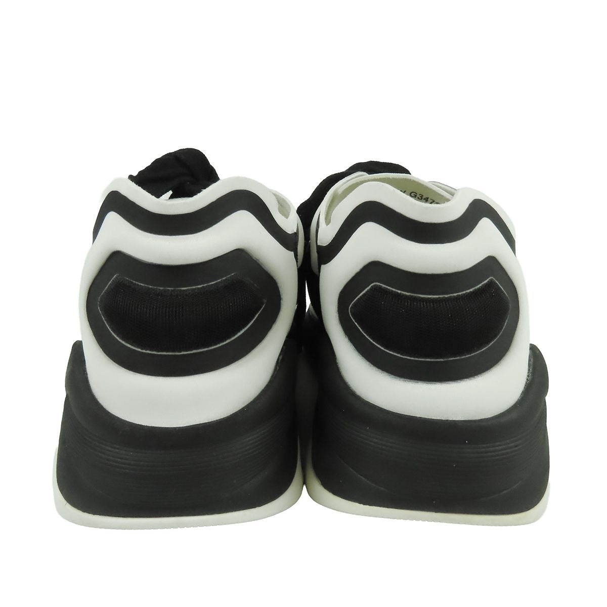 Chanel Sneakers Black White Fabric CC Logo Shoes — view 4