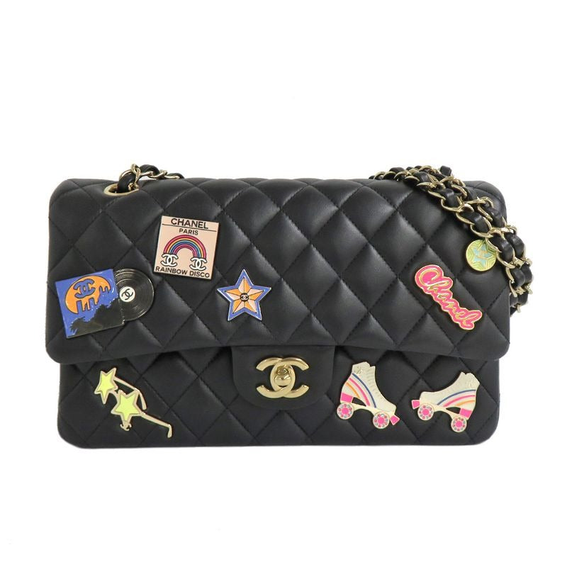Chanel Quilted 25 Double Flap Chain Shoulder Bag 2024 Cruise Badge
