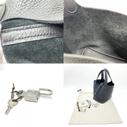 Hermes Handbag Picotin Lock PM Picotin Lock PM Taurillon Clemence Black