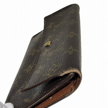 Louis Vuitton Monogram Portefeuille International M61217 Long Wallet Trifold