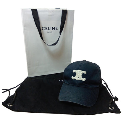 Celine Triomphe Baseball Cap Black