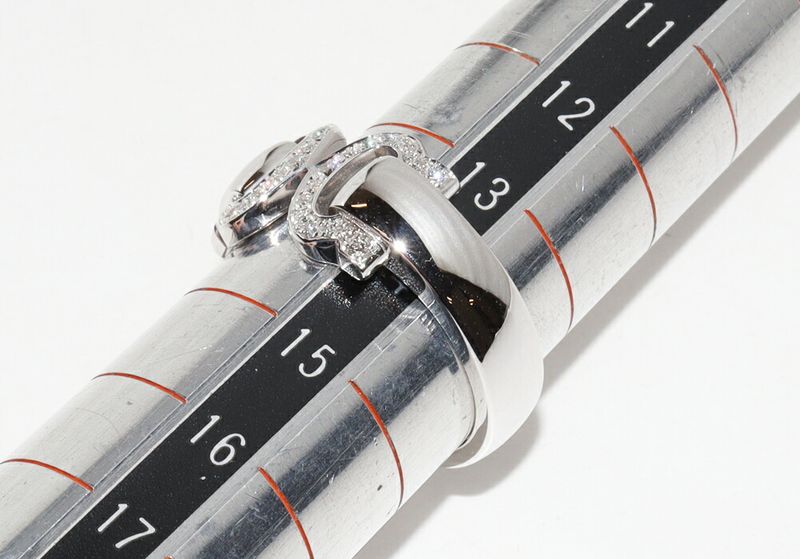 Cartier Ring 18K White Gold Diamond 30p(015ct) 2C Bouclece Ring B40710