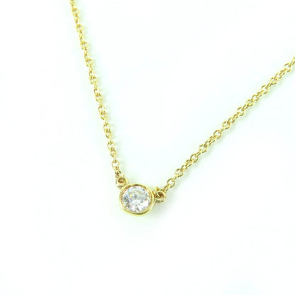 Tiffany & Co. by the Yard Single Diamond Pendant 18K 750 Frame