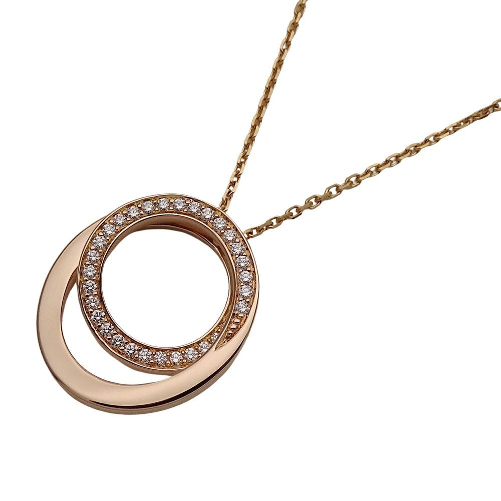 Cartier Necklace Diamond Etincelle Pink Gold Polished
