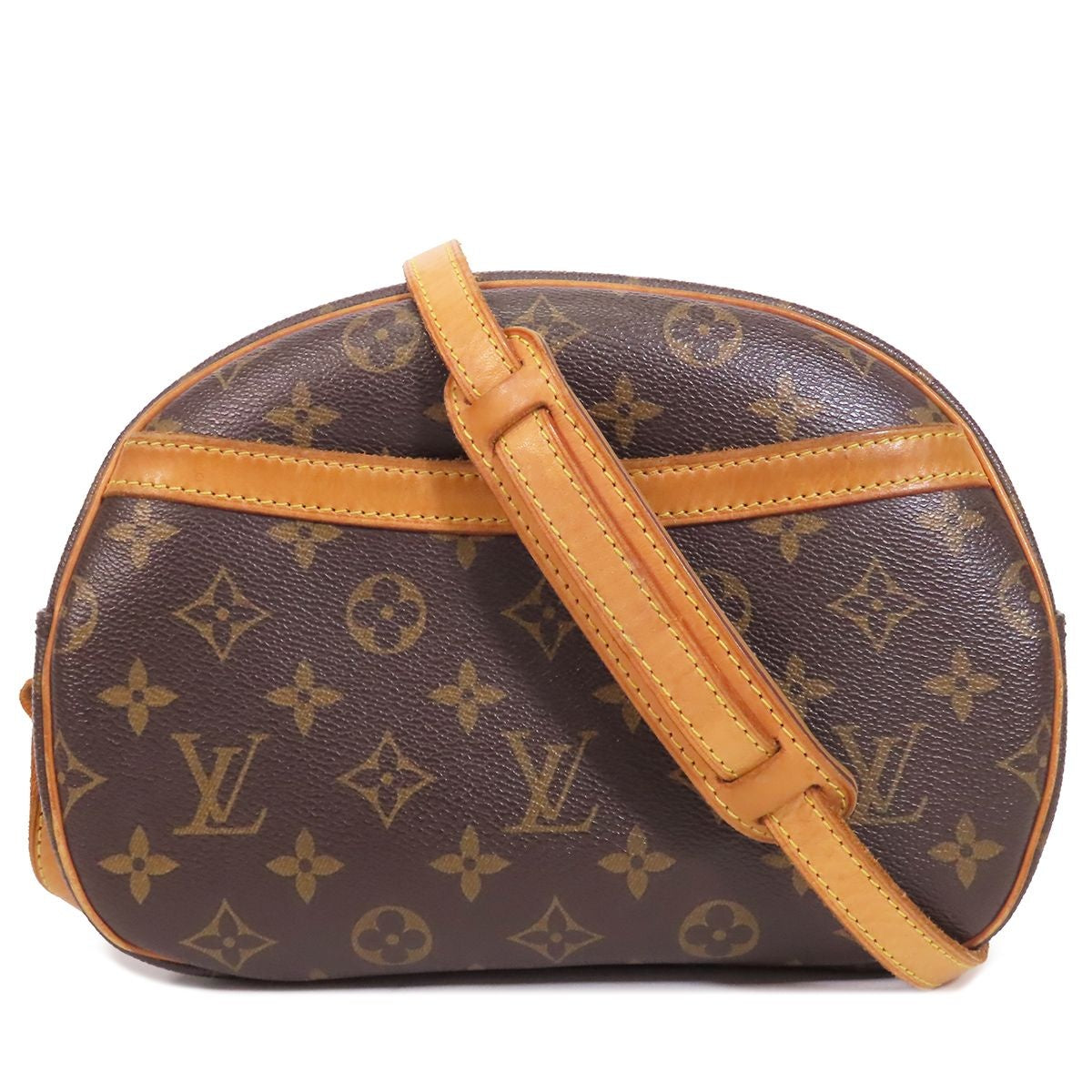 Louis Vuitton Blois Brown Monogram Canvas Shoulder Bag