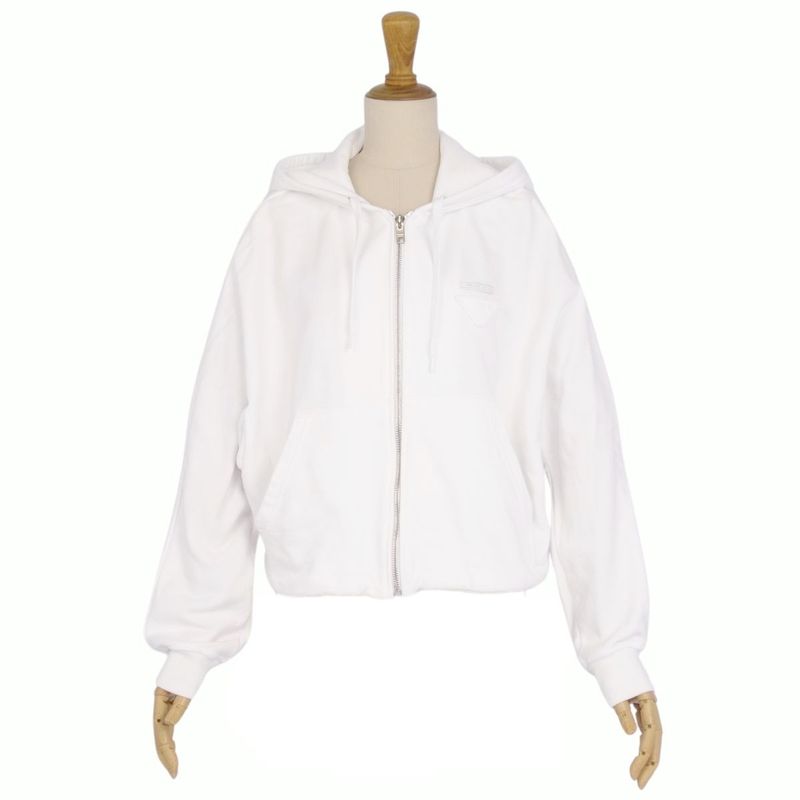 Prada 2023 Sweatshirt Hoodie Zip Up Crochet