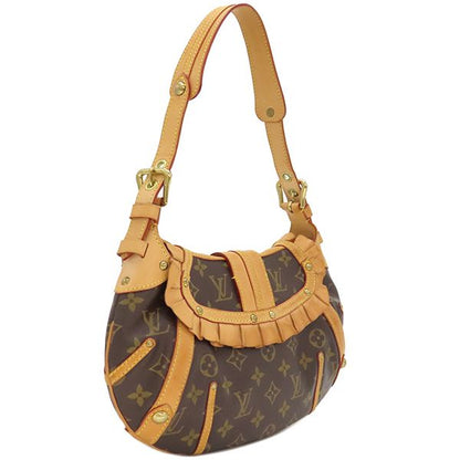 Louis Vuitton Shoulder Bag Leonor Monogram Canvas Monogram Gold Hardware Brown