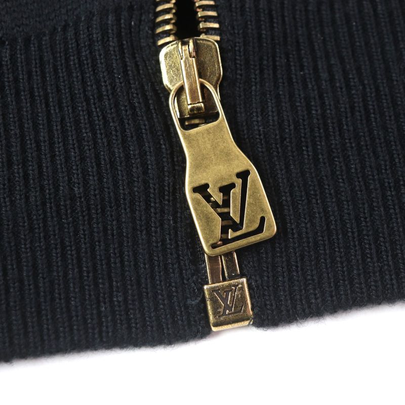 Louis Vuitton 25SS 1afyej Embossed Technical Wool Zip-up Jacket Blouson Black
