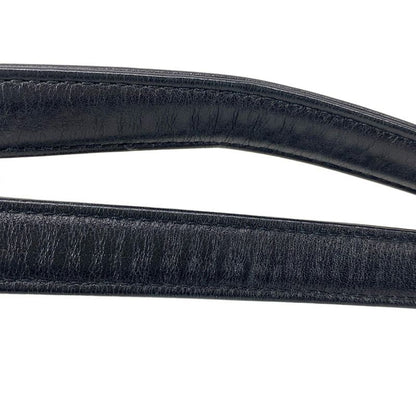 Chanel Tote Bag Wild Stitch Black Chain Shoulder/silver Hardware Leather