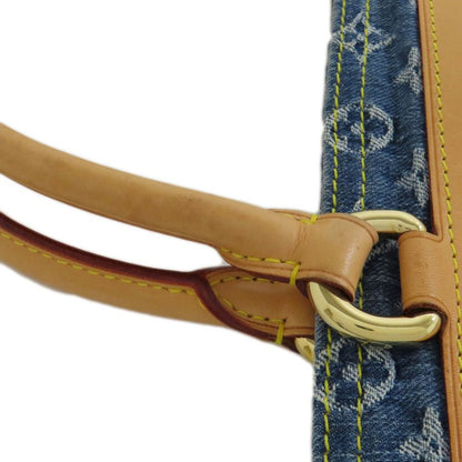 Louis Vuitton M95018 Flat Shopper Tote Bag Monogram Denim Women