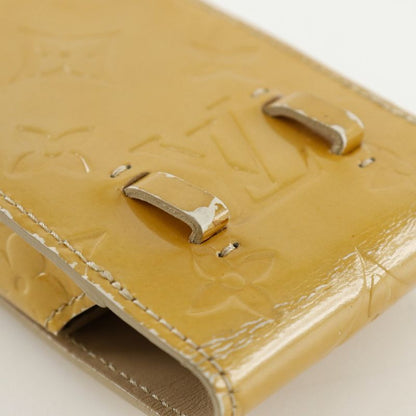 Louis Vuitton Green Cigarette Case M91048 Monogram Vernis Beige Th0021 Ladies