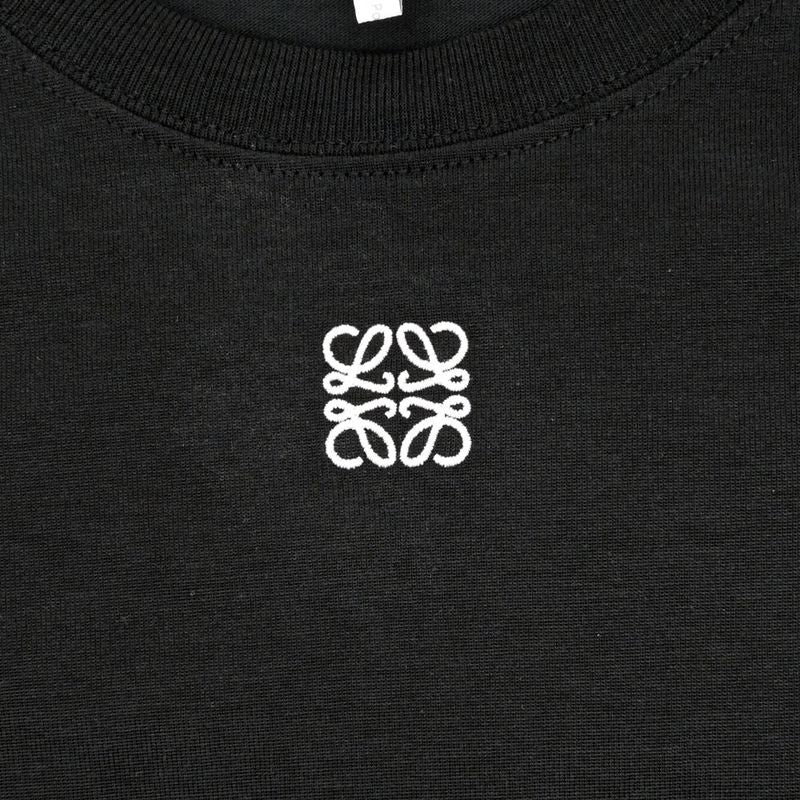 Loewe Short Sleeve Small Fit T-shirt Black S Size S359y22x96 Cotton