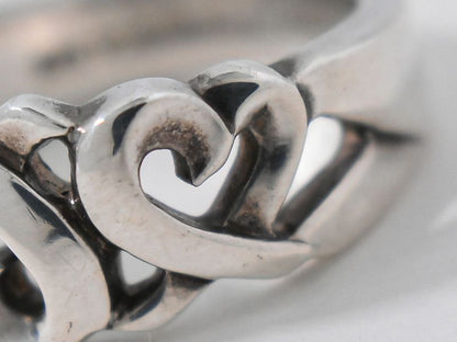 Authentic Tiffany & Co Tiffany & Co Triple Loving Heart 925 Ring Ring Size 11.5