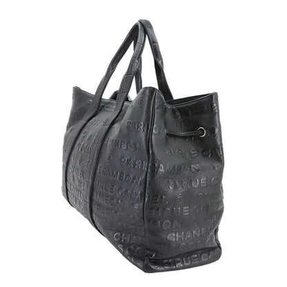 Chanel Unlimited Tote Bag Leather Black Silver Hardware Unlimited Tote Bag