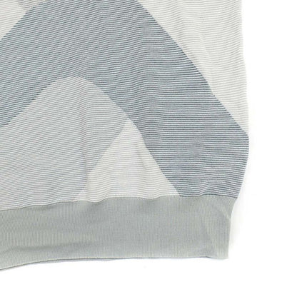 Hermes 25ss Chaîne D'ancre Big Mayon Short Sleeve Knit Sweater Gray M