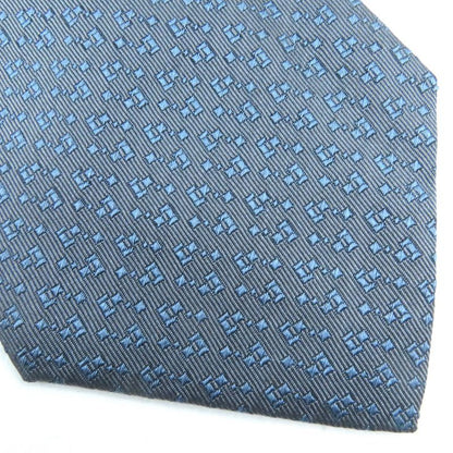 Gucci 100% Silk All-over Design Regular Tie Tie Gray-blue Men's Accessories
