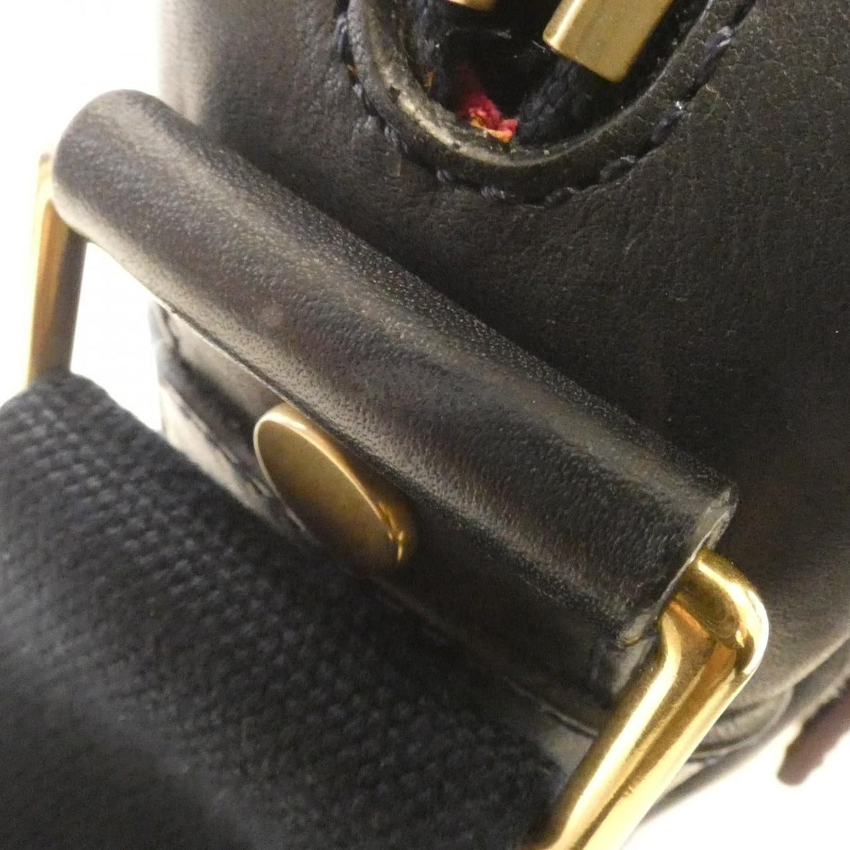 Celine Shoulder Bag Canvas Gold — view 7