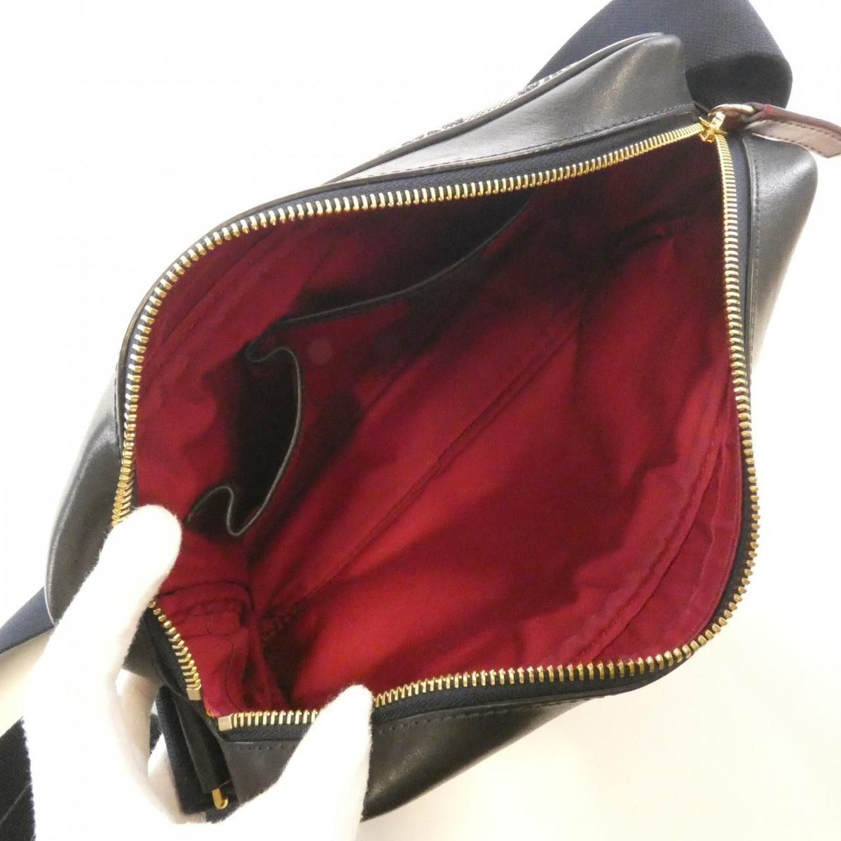 Celine Shoulder Bag Canvas Gold — view 9