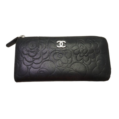 Chanel Camellia Lambskin Wallet