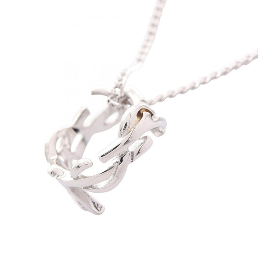 Saint Laurent Paris Necklace Cassandra Silver Stainless Steel