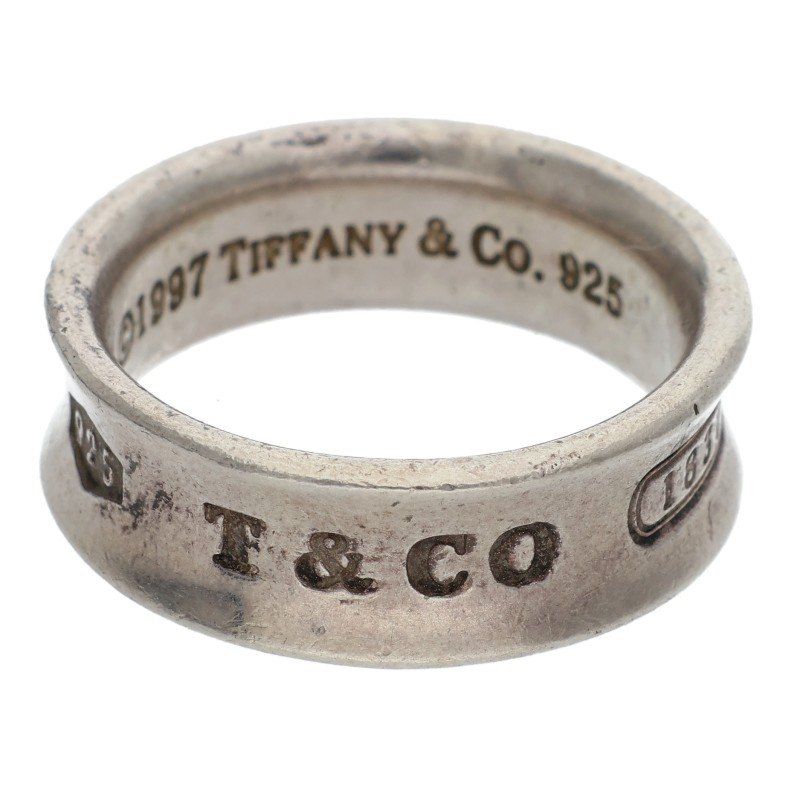 Tiffany & Co 1837 Silver Narrow Ring Men's Size 15